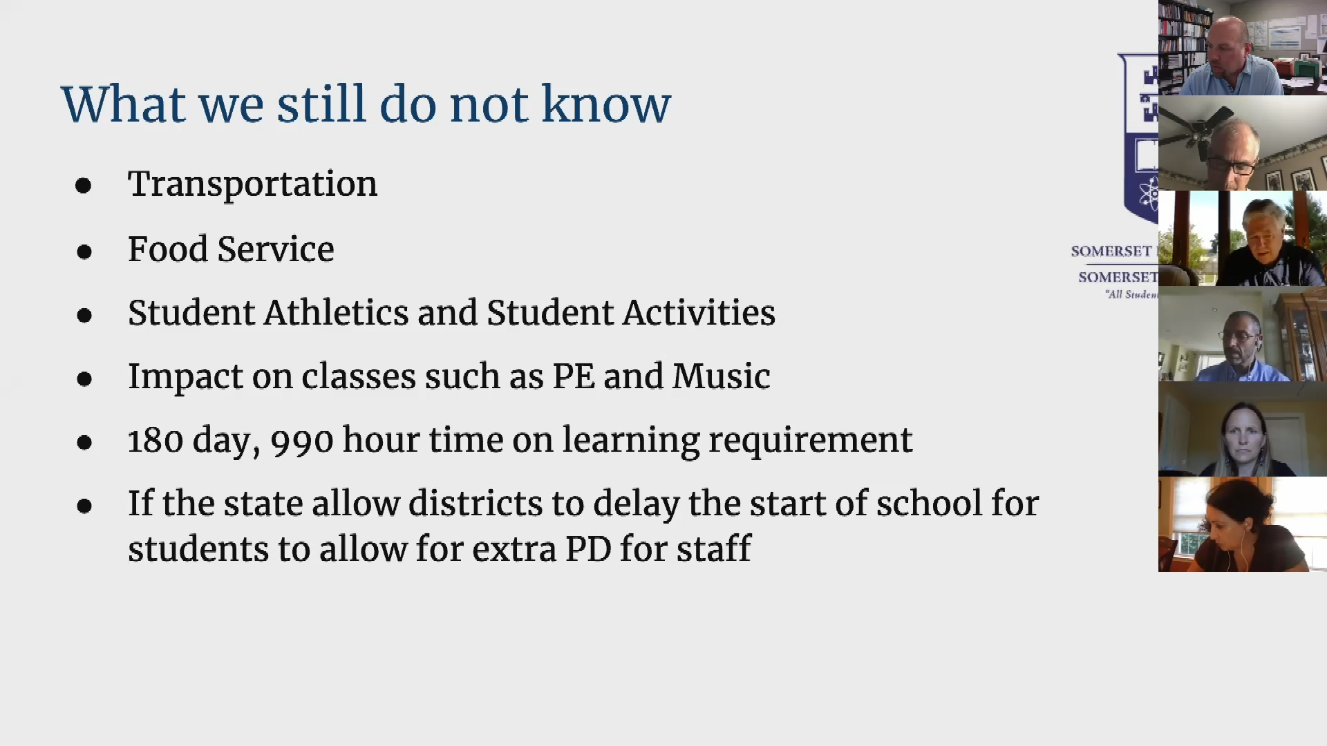 Thumbnail image for Somerset Berkley Regional School Committee meeting of July 20th, 2020